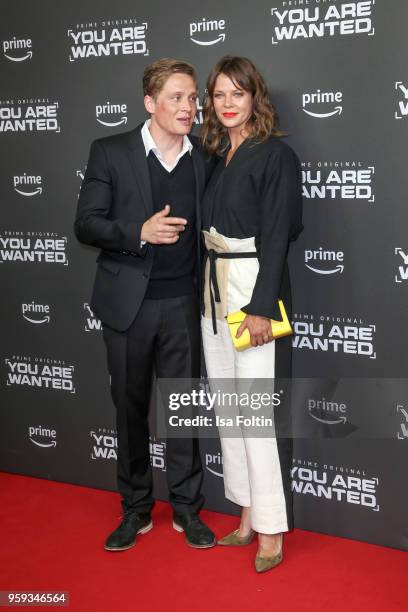 German actor, director and producer Matthias Schweighoefer and German actress Jessica Schwarz attend the premiere of the second season of 'You are...