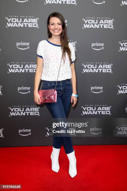 German actress Julia Hartmann attends the premiere of the second season of 'You are wanted' at Filmtheater am Friedrichshain on May 16, 2018 in...