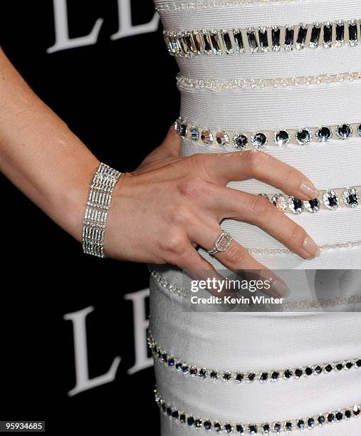 Actress Adrianne Palicki arrives at the premiere of Screen Gems' "Legion" at the ArcLight's Cinerama Dome Theater on January 21, 2010 in Los Angeles,...