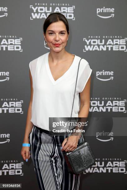 German actress Susan Hoecke attends the premiere of the second season of 'You are wanted' at Filmtheater am Friedrichshain on May 16, 2018 in Berlin,...