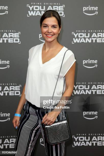 German actress Susan Hoecke attends the premiere of the second season of 'You are wanted' at Filmtheater am Friedrichshain on May 16, 2018 in Berlin,...