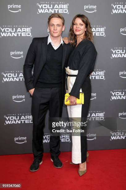 German actor, director and producer Matthias Schweighoefer and German actress Jessica Schwarz attend the premiere of the second season of 'You are...