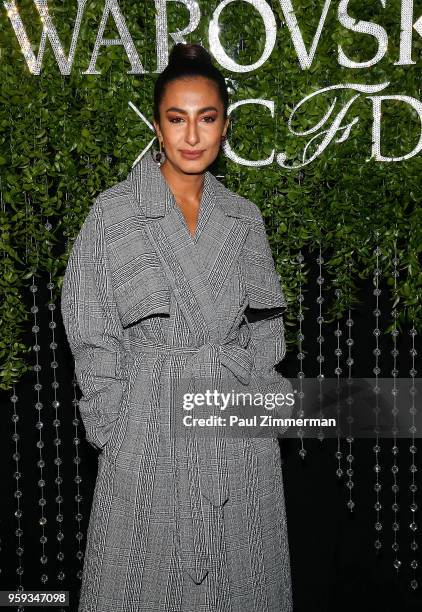 Nausheen Shah attend the 2018 CFDA Fashion Awards' Swarovski Award For Emerging Talent Nominee Cocktail Party at DUMBO House on May 16, 2018 in New...