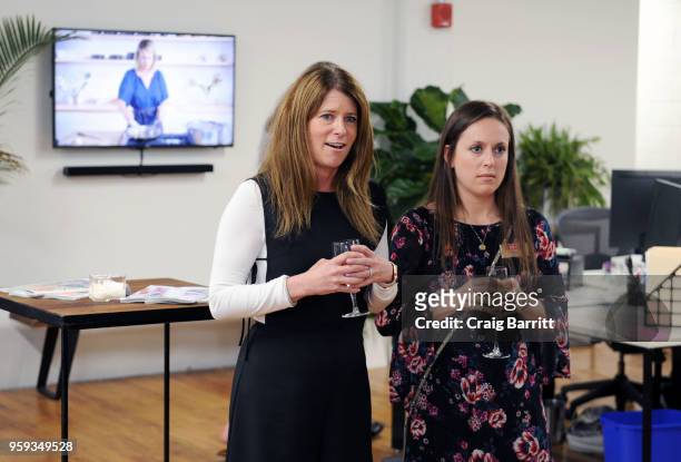 Ashley Connor and Rachel Weise attend the AD, Bon Appetit and Delta Faucet toast of the Conde Nast Kitchen Studio on May 16, 2018 in New York City.
