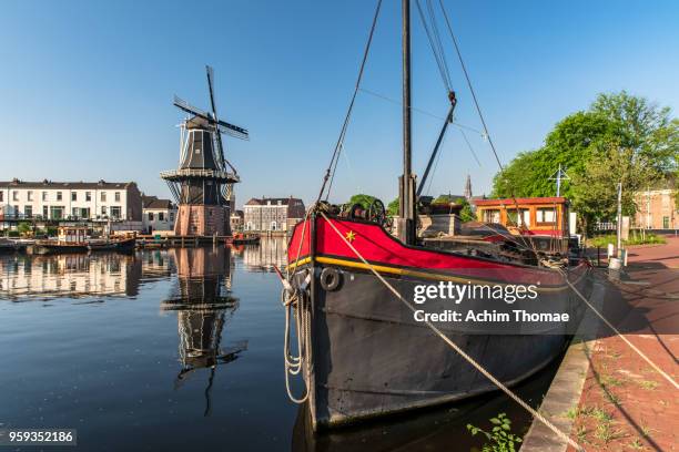 de adriaan windmill, haarlem, the netherlands, europe - förtöjd bildbanksfoton och bilder