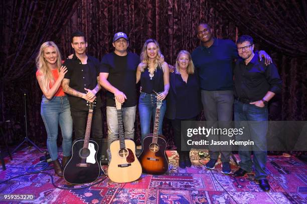 Caroline Hobby, Devin Dawson, Rhett Akins, Jessi Alexander, Liz Rose, Chairman & CEO of Warner/Chappell Music Jon Platt and Lee Thomas Miller attend...