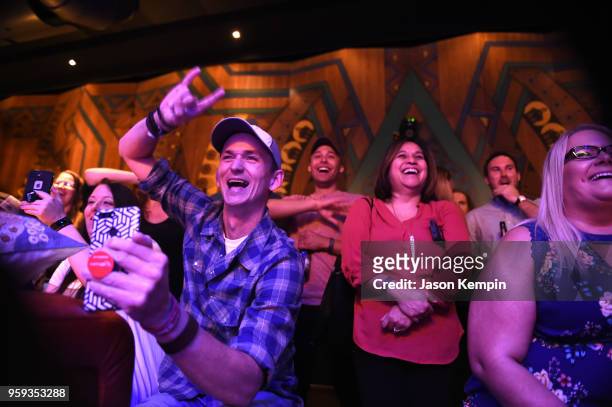 Audience members are seen during A Songwriters Round Benefiting City Of Hope at Analog at the Hutton Hotel on May 16, 2018 in Nashville, Tennessee.