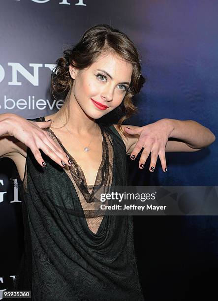 Actress Willa Holland attends the "Legion" Los Angeles Premiere at ArcLight Cinemas Cinerama Dome on January 21, 2010 in Hollywood, California.