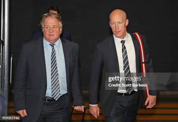 Paul McDermott , Instructing Solicitor for the Carlton Football Club and Andrew McKay, General Manager Football Operations at the Carlton Football...