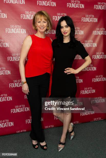 Producer Melissa Rosenberg and Actress Krysten Ritter attend SAG-AFTRA Foundation Conversations screening of "Jessica Jones" at SAG-AFTRA Foundation...