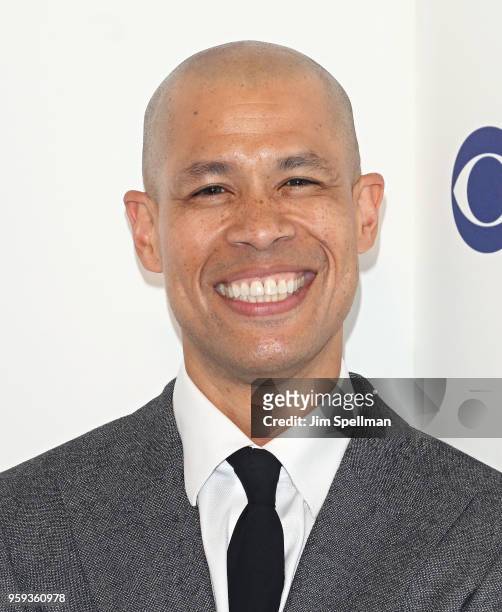 Journalist Vladimir Duthiers attends the 2018 CBS Upfront at The Plaza Hotel on May 16, 2018 in New York City.