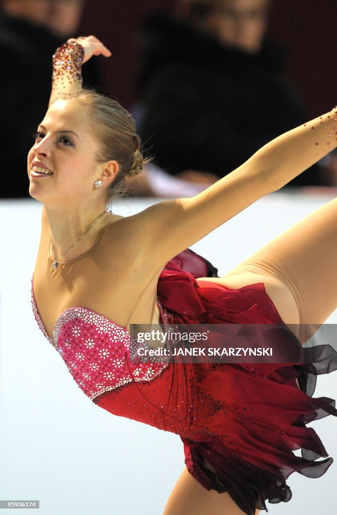 Italy's Carolina Kostner performs in the