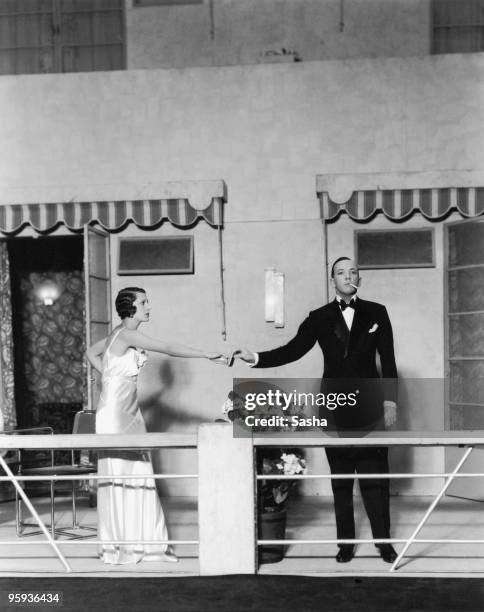 Gertrude Lawrence and Noel Coward in a production of Coward's play 'Private Lives' at the Phoenix Theatre, London, 12th September 1930.