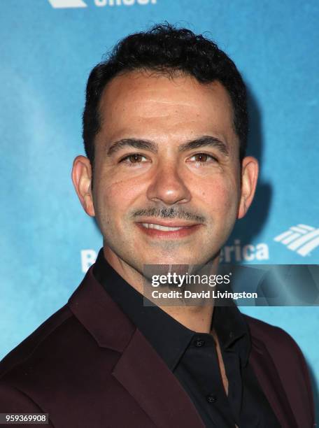 Actor Mark Anthony Petrucelli attends the opening night of "Soft Power" presented by the Center Theatre Group at the Ahmanson Theatre on May 16, 2018...