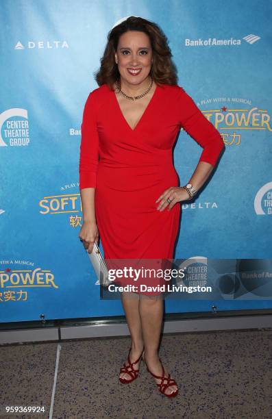 Actress Eileen Galindo attends the opening night of "Soft Power" presented by the Center Theatre Group at the Ahmanson Theatre on May 16, 2018 in Los...