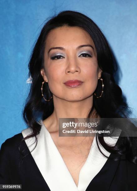 Actress Ming-Na Wen attends the opening night of "Soft Power" presented by the Center Theatre Group at the Ahmanson Theatre on May 16, 2018 in Los...