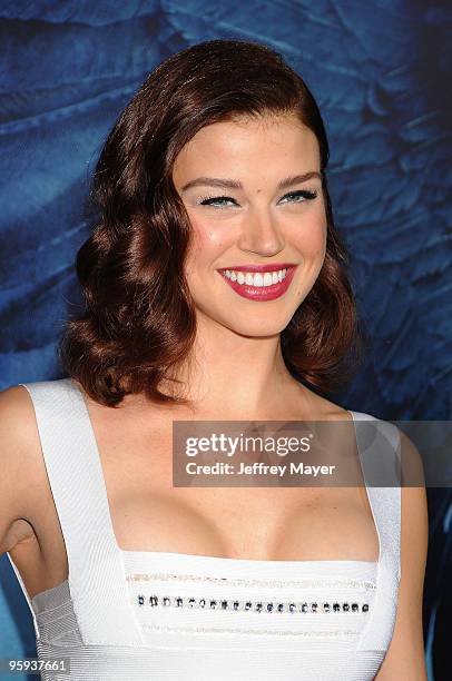 Actress Adrianne Palicki attends the "Legion" Los Angeles Premiere at ArcLight Cinemas Cinerama Dome on January 21, 2010 in Hollywood, California.