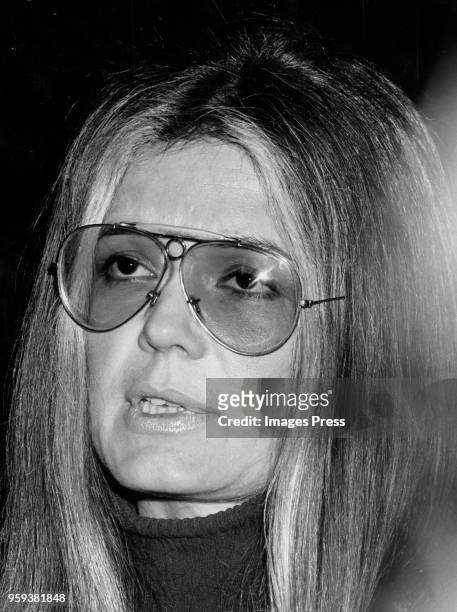 Gloria Steinem in New York City circa 1974.