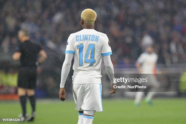 Clinton Njie of Olympique de Marseille during the UEFA Europa League final match between Olympique de Marseille and Club Atletico de Madrid at Parc...