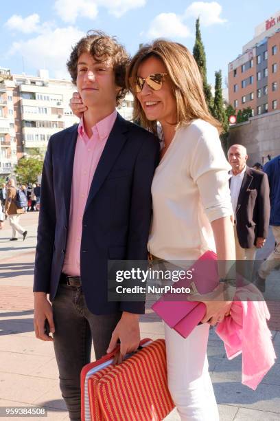 Nuria Gonzalez attend the bullfight in the bullring of the Ventas of Madrid. Spain May 16, 2018