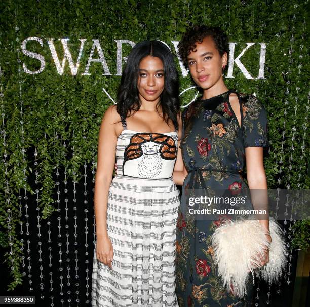 Aurora James and artist and model Phoebe Collings-James attends the 2018 CFDA Fashion Awards' Swarovski Award For Emerging Talent Nominee Cocktail...