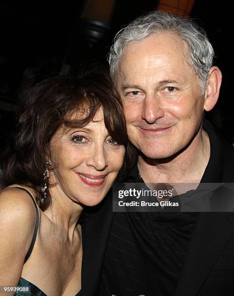 Andrea Martin and Victor Garber attend the opening night party for "Present Laughter" on Broadway at B.B. King's on January 21, 2010 in New York City.