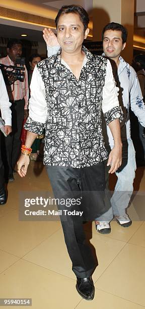 Singer Sukhvinder Singh at the audio release of the album Vande Mataram in Mumbai on January 21, 2010.