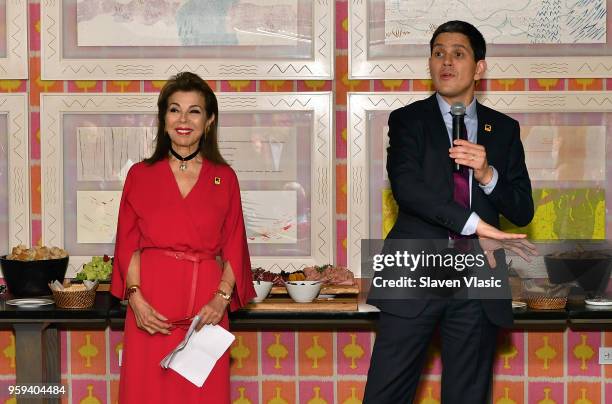 Executive producer HRH Princess Firyal of Jordan and IRC President and CEO David Miliband attend "This is Home: A Refugee Story" - New York Premier...