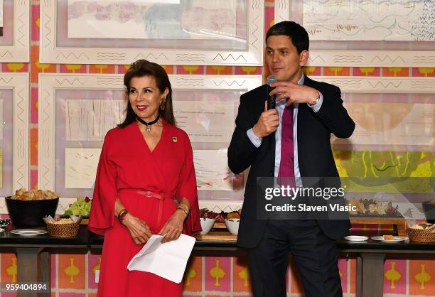 Executive producer HRH Princess Firyal of Jordan and IRC President and CEO David Miliband attend "This is Home: A Refugee Story" - New York Premier...