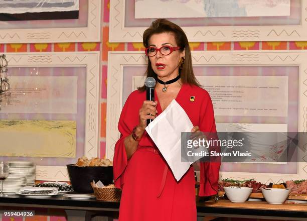 Executive producer HRH Princess Firyal of Jordan attends "This is Home: A Refugee Story" - New York Premier Screening at Crosby Street Hotel on May...