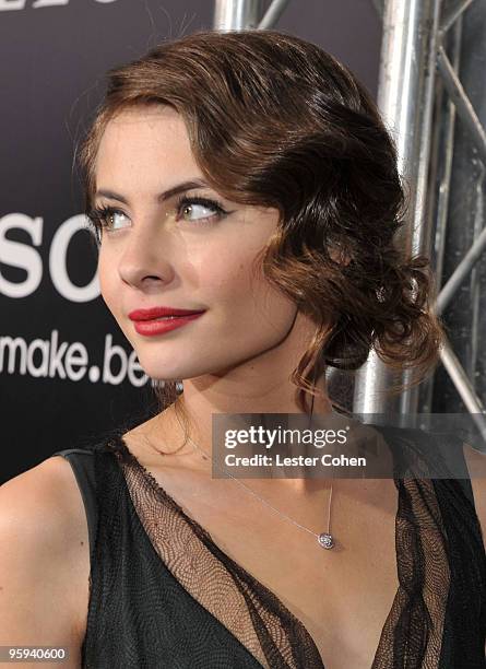 Actress Willa Holland attends the "Legion" Los Angeles premiere at ArcLight Cinemas Cinerama Dome on January 21, 2010 in Hollywood, California.