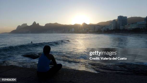 from arpoador, ipanema - valeria del cueto stock pictures, royalty-free photos & images