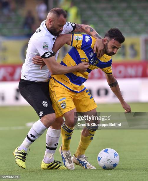 During the serie B match between AC Cesena and Parma Calcio at Dino Manuzzi Stadium on May 6, 2018 in Cesena, Italy.