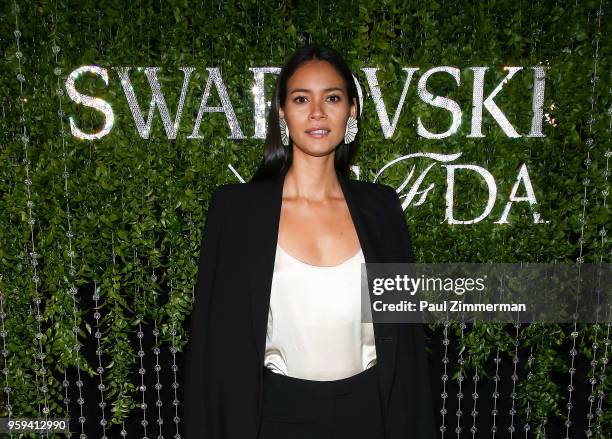 Model Juana Burga Cervera attends the 2018 CFDA Fashion Awards' Swarovski Award For Emerging Talent Nominee Cocktail Party at DUMBO House on May 16,...