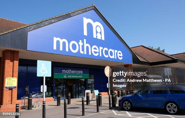 General view of a Mothercare store in Basingstoke, Hampshire as it is announced the high street retailer is to close 50 stores and re-hire it's...