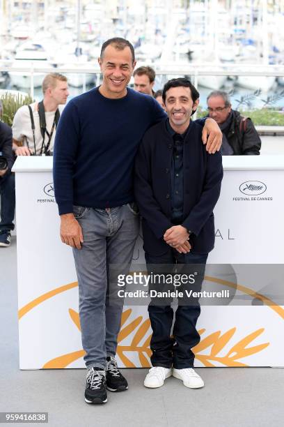 Director, Matteo Garrone and actor Marcello Fonte attend the photocall for the "Dogman" during the 71st annual Cannes Film Festival at Palais des...