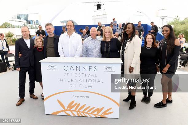 Sam Rice-Edwards, Nicole David, Kevin Macdonald, Simon Chinn, Jonathan Chinn, Lisa Erspamer, Pat Houston, Vanessa Tovell and Rayah Houston attend the...