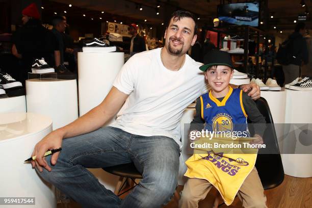 Sydney Kings NBL player and former NBA player Andrew Bogut attends the opening of General Pants Parramatta on May 17, 2018 in Sydney, Australia.