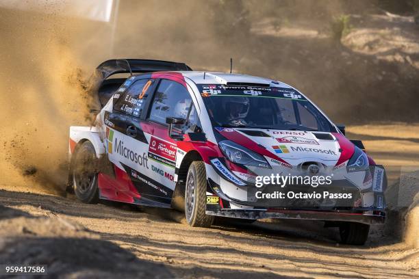 Esapekka Lappi of Finland and Janne Ferm of Finland compete in their Toyota Gazoo Racing WRT Toyota Yaris WRC during the shakedown of the WRC...