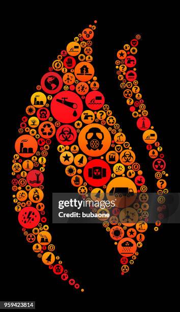 flame climate change vector icon pattern - flammable stock illustrations