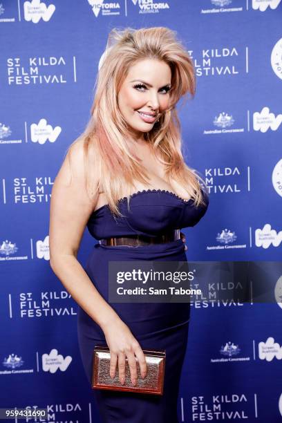 Sarah Roza arrives for St Kilda Film Festival 2018 Opening Night on May 17, 2018 in Melbourne, Australia.