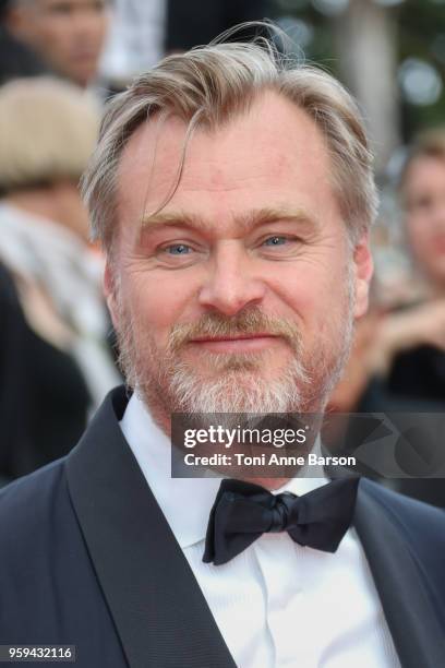 Christopher Nolan attends the screening of "Sink Or Swim " during the 71st annual Cannes Film Festival at Palais des Festivals on May 13, 2018 in...