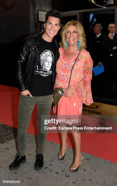 Lydia Lozano attends Belen Esteban's party at Kapital theatre on May 16, 2018 in Madrid, Spain.