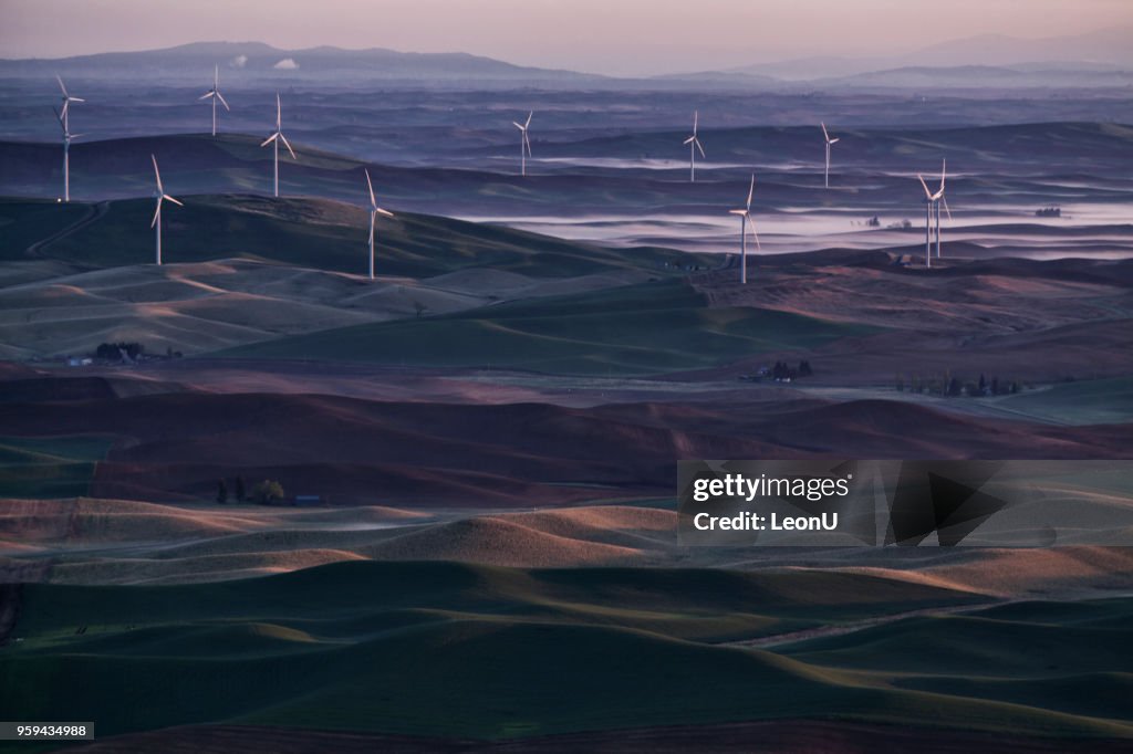 Palouse at sunrise, WA, USA