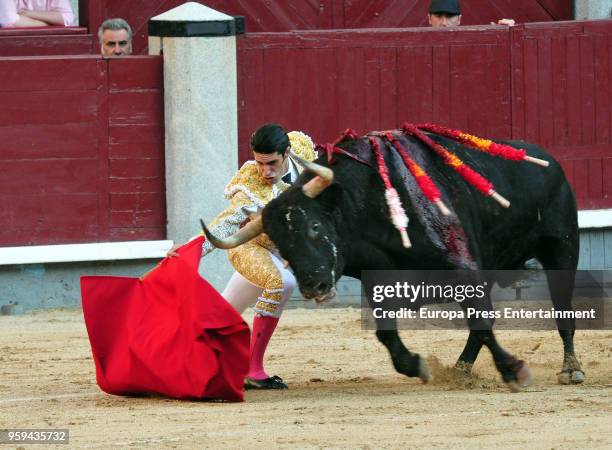 Alejandro Talavante attends a bullfighting of San Isidro Fair at Las Ventas bullring at Las Ventas Bullring on May 16, 2018 in Madrid, Spain.