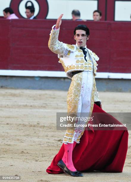 Alejandro Talavante attends a bullfighting of San Isidro Fair at Las Ventas bullring at Las Ventas Bullring on May 16, 2018 in Madrid, Spain.