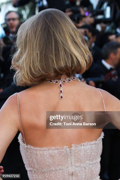 Arizona Muse attends the screening of "Sink Or Swim " during the 71st annual Cannes Film Festival at Palais des Festivals on May 13, 2018 in Cannes,...