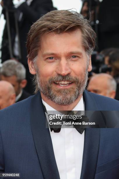 Nikolaj Coster-Waldau attends the screening of "Sink Or Swim " during the 71st annual Cannes Film Festival at Palais des Festivals on May 13, 2018 in...