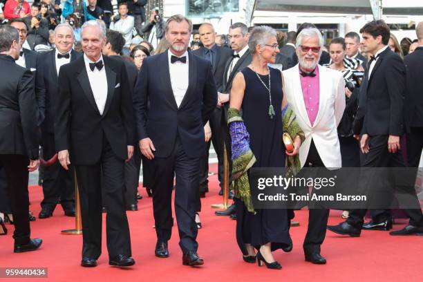 Director Christopher Nolan, actor Keir Dullea, Stanley Kubrick's producing partner and brother-in-law Jan Harlan and Stanley Kubrick's daughter...