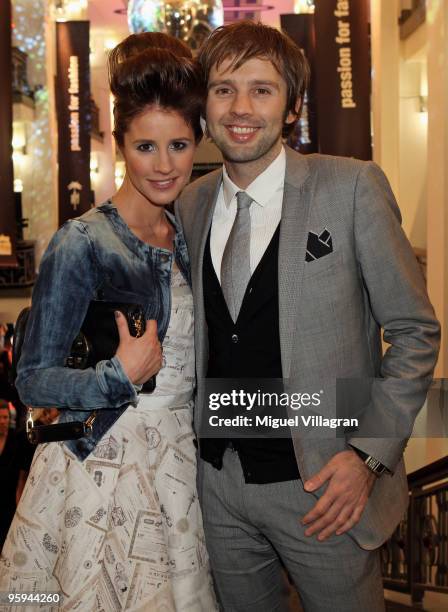 Mareile Hoeppner and her husband Arne Schoenfeld attend the Michalsky Style Night Fashion Show at Friedrichstadtpalast on January 22, 2010 in Berlin,...